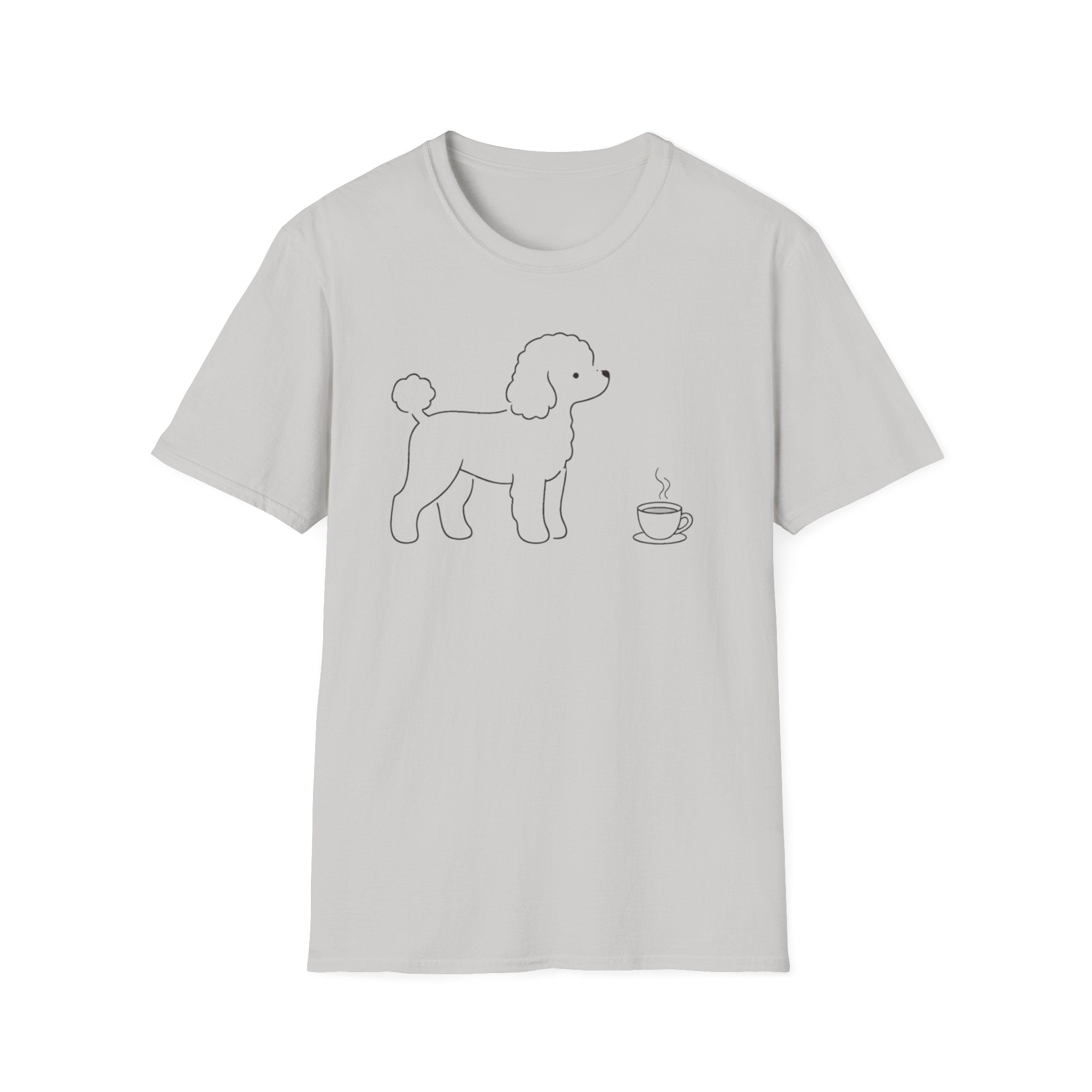 Poodle & Coffee Silhoutte T-Shirt