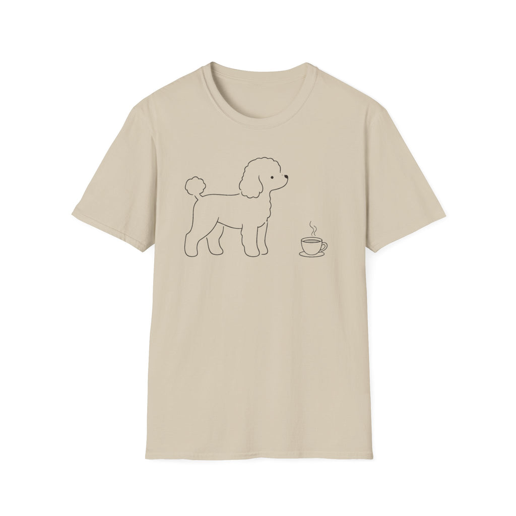 Poodle & Coffee Silhoutte T-Shirt