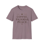 Coffee.Pajamas.Peace.Heart T-Shirt
