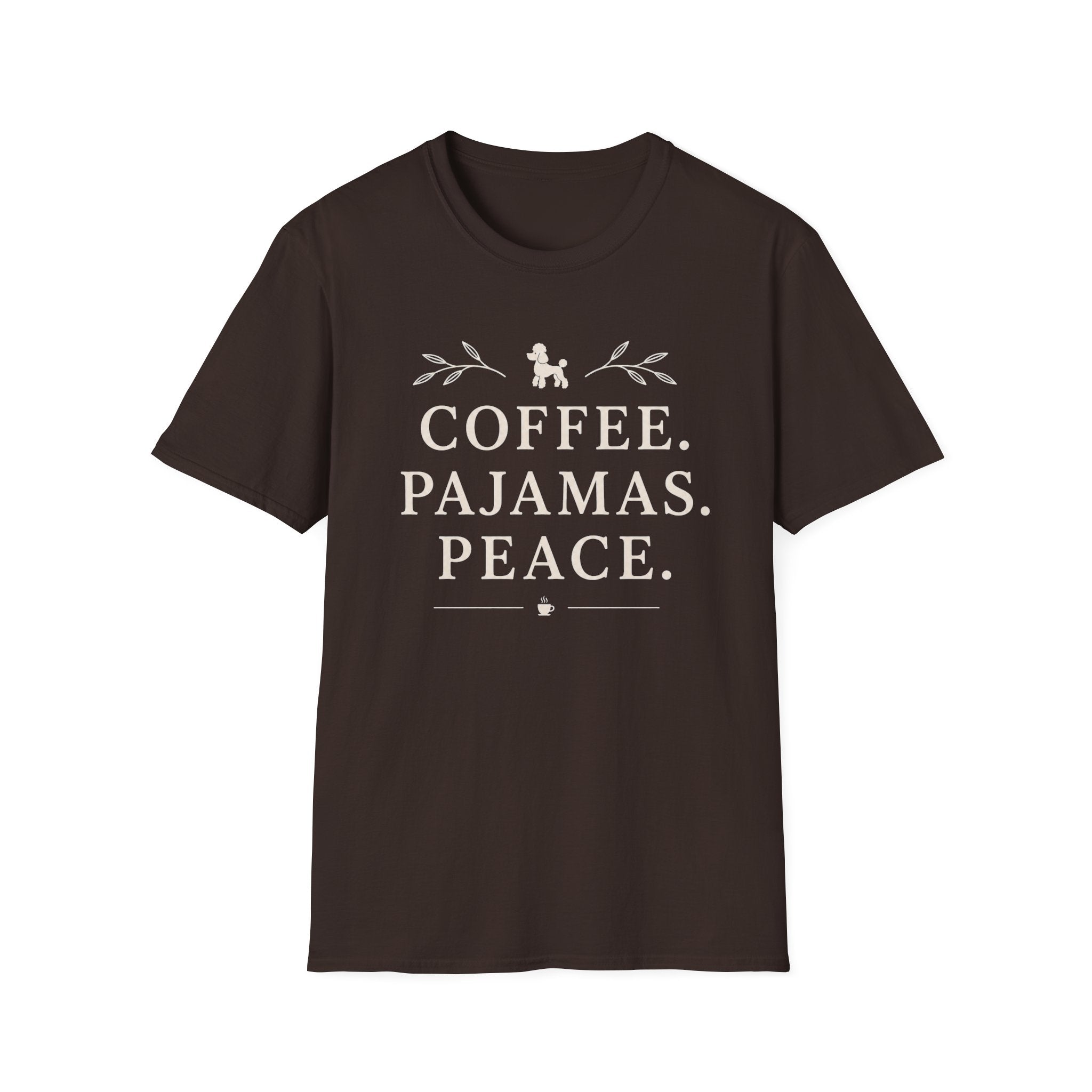 Coffee.Pajamas.Peace. T-Shirt