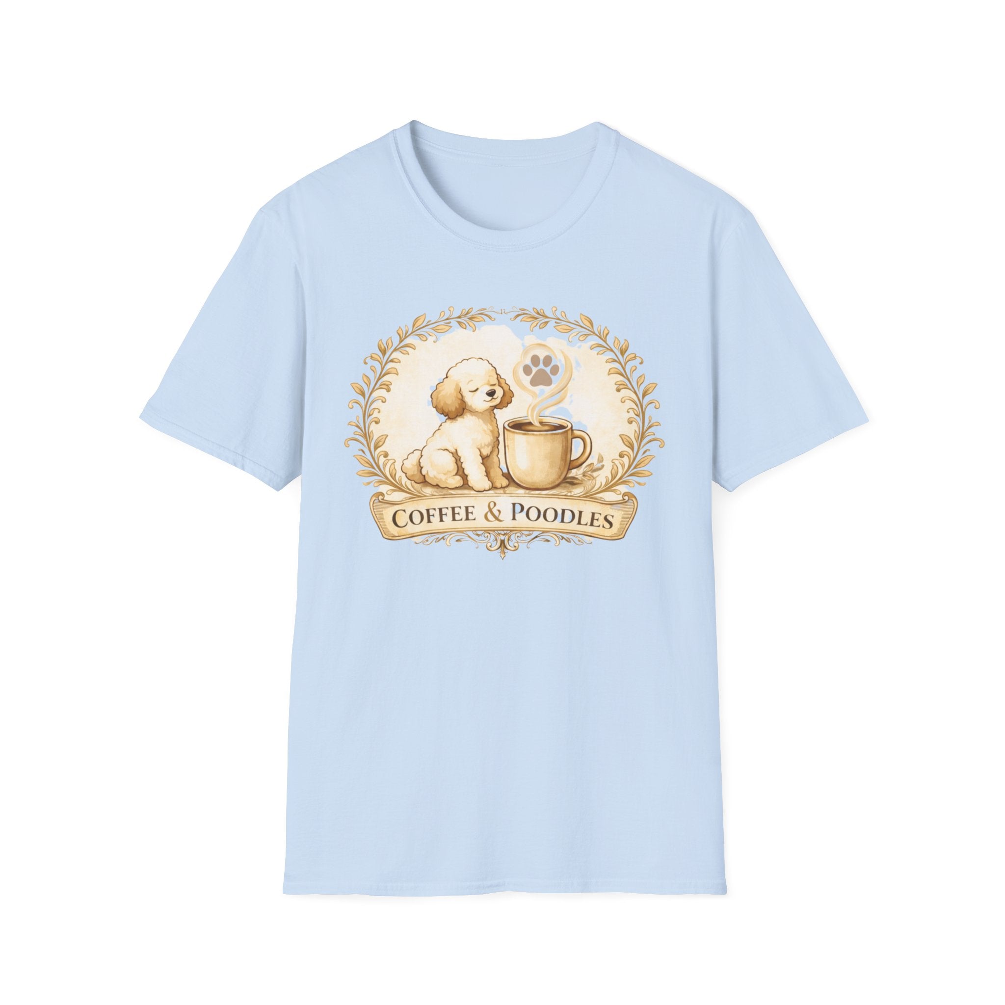 Coffee & Poodle Filigree T-Shirt