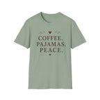 Coffee.Pajamas.Peace.Heart T-Shirt