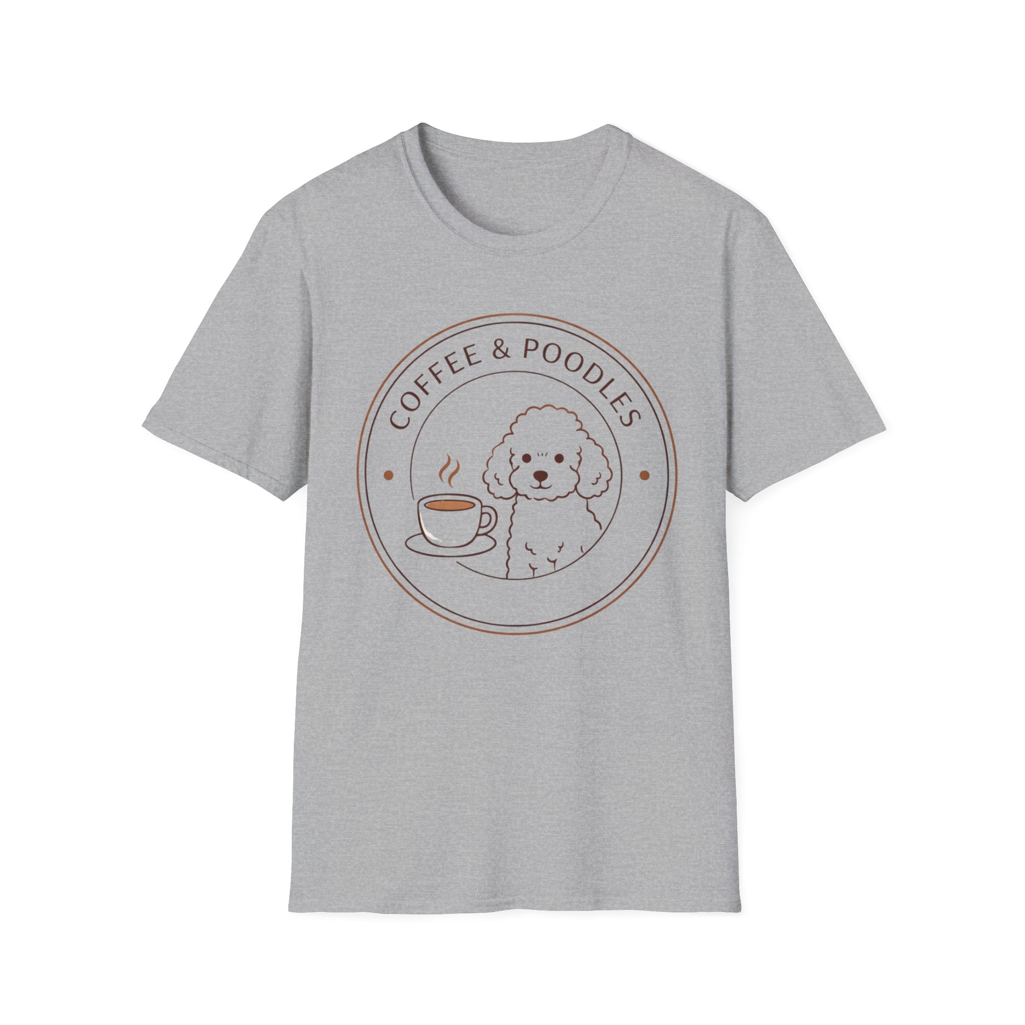 Coffee & Poodles Badge T-Shirt