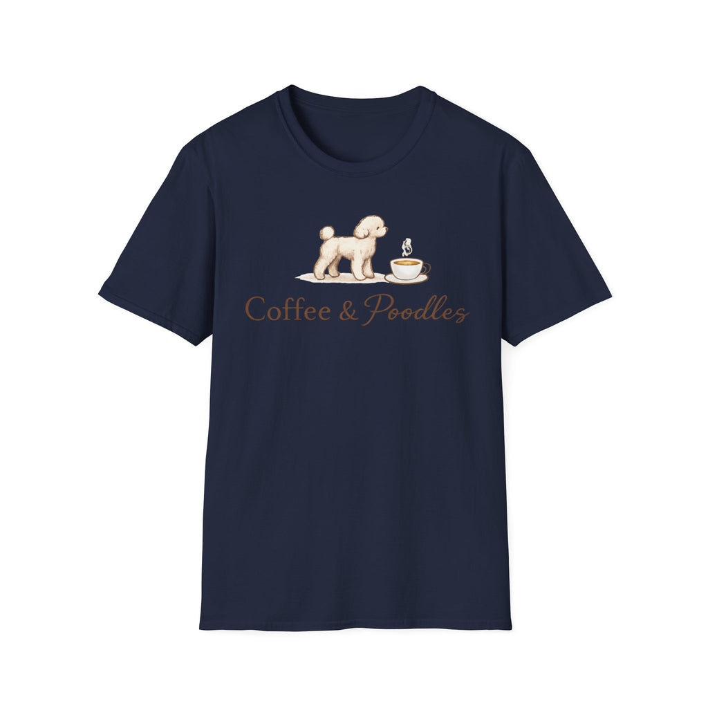 Coffee & Poodles Pup & Cup T-Shirt