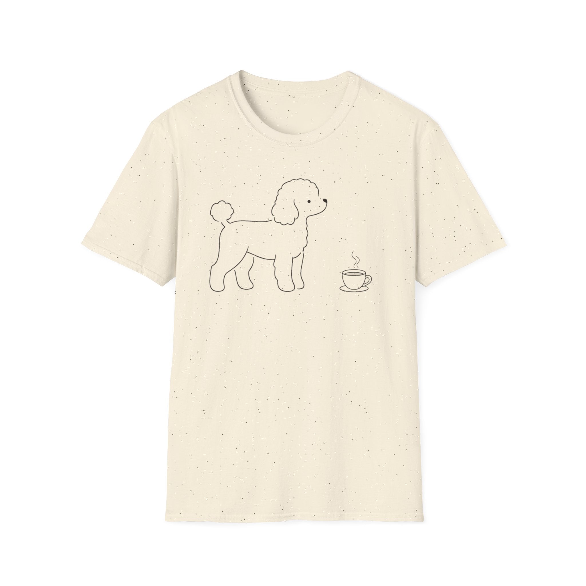 Poodle & Coffee Silhoutte T-Shirt