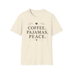 Coffee.Pajamas.Peace.Heart T-Shirt