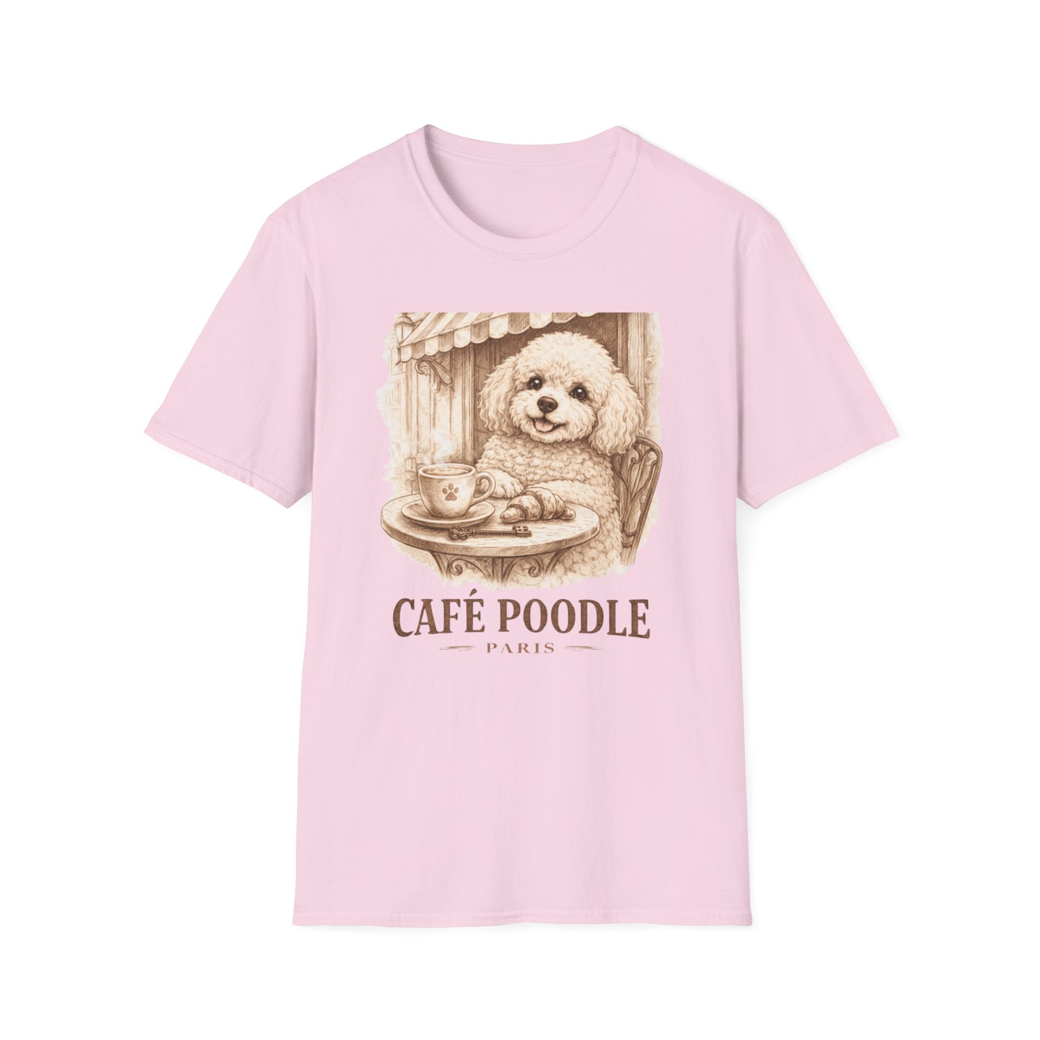 Cute Cafe Poodle Paris T-Shirt