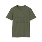 Powered By Coffee & Poodles Silhoutte T-Shirt