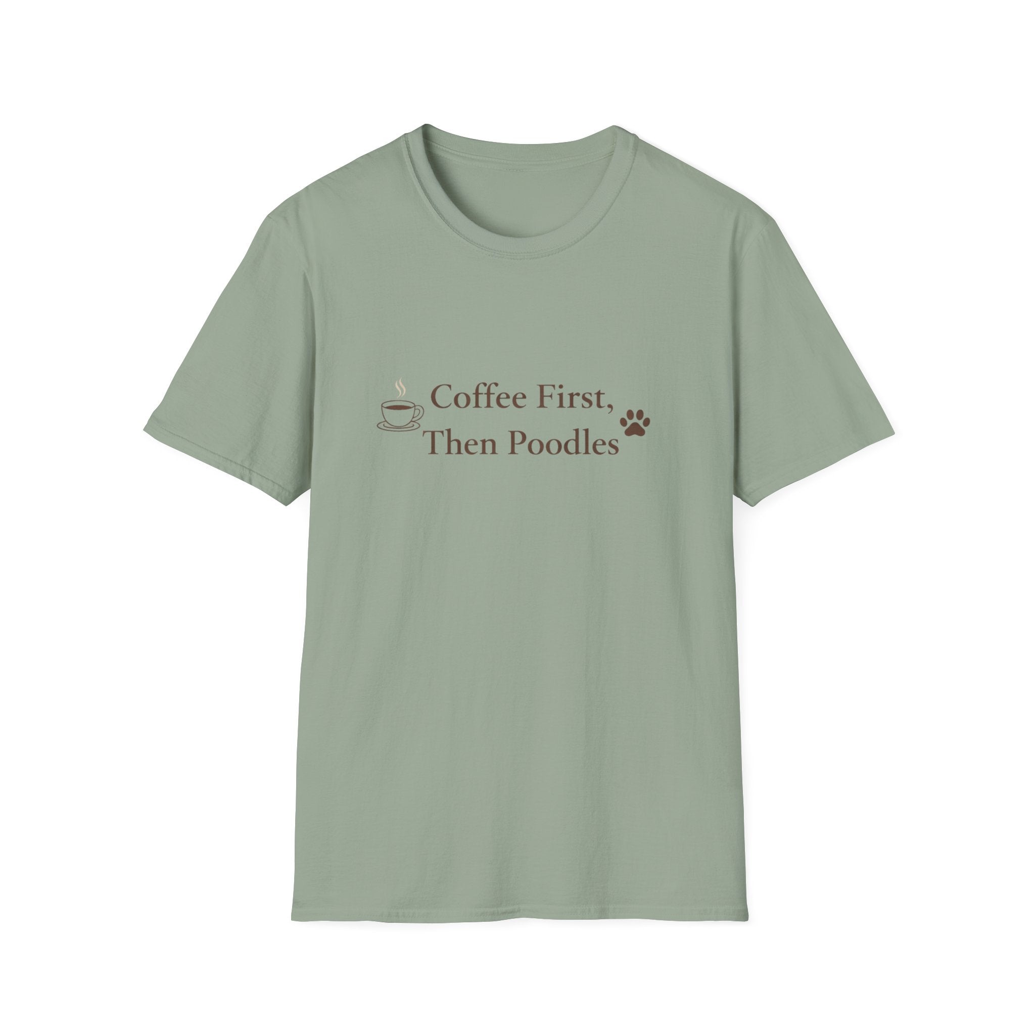 Coffee First, Then Poodles T-Shirt