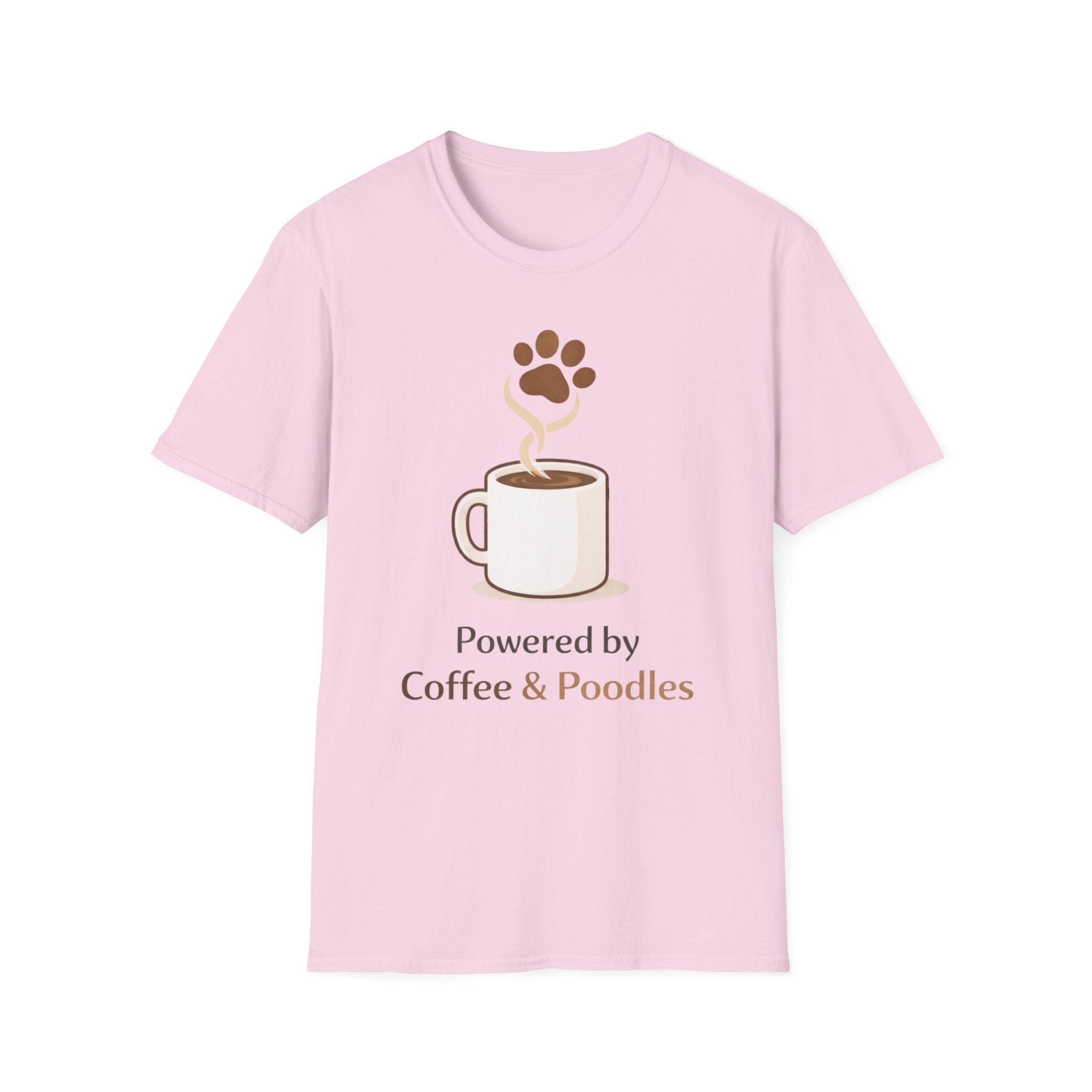 Powered By Coffee & Poodles T-Shirt