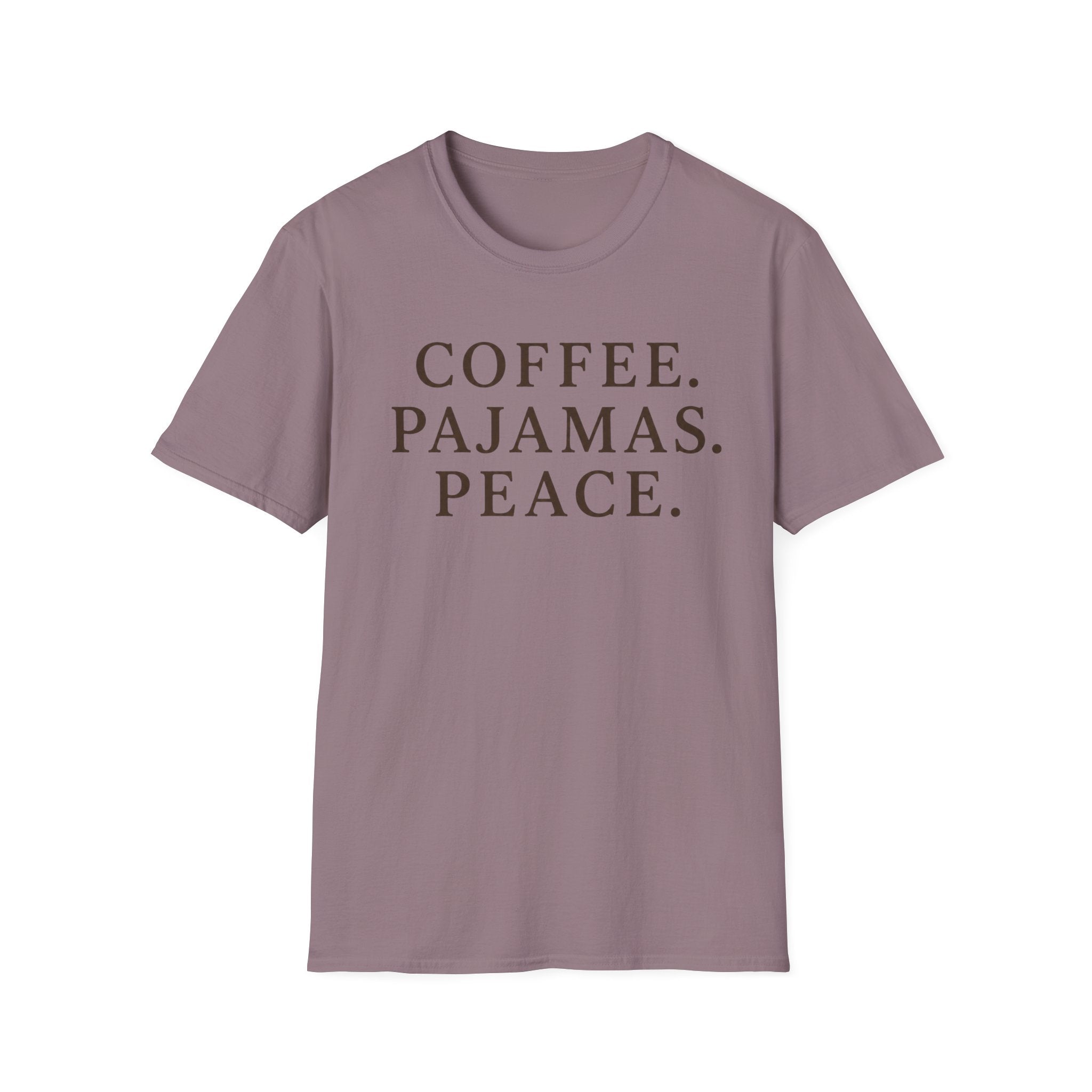 Coffee.Pajamas.Peace. T-Shirt
