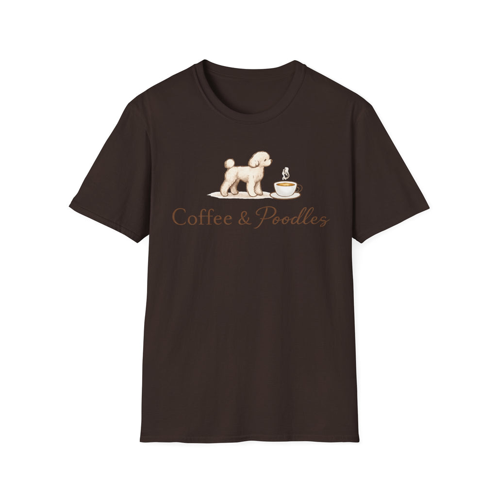 Coffee & Poodles Pup & Cup T-Shirt