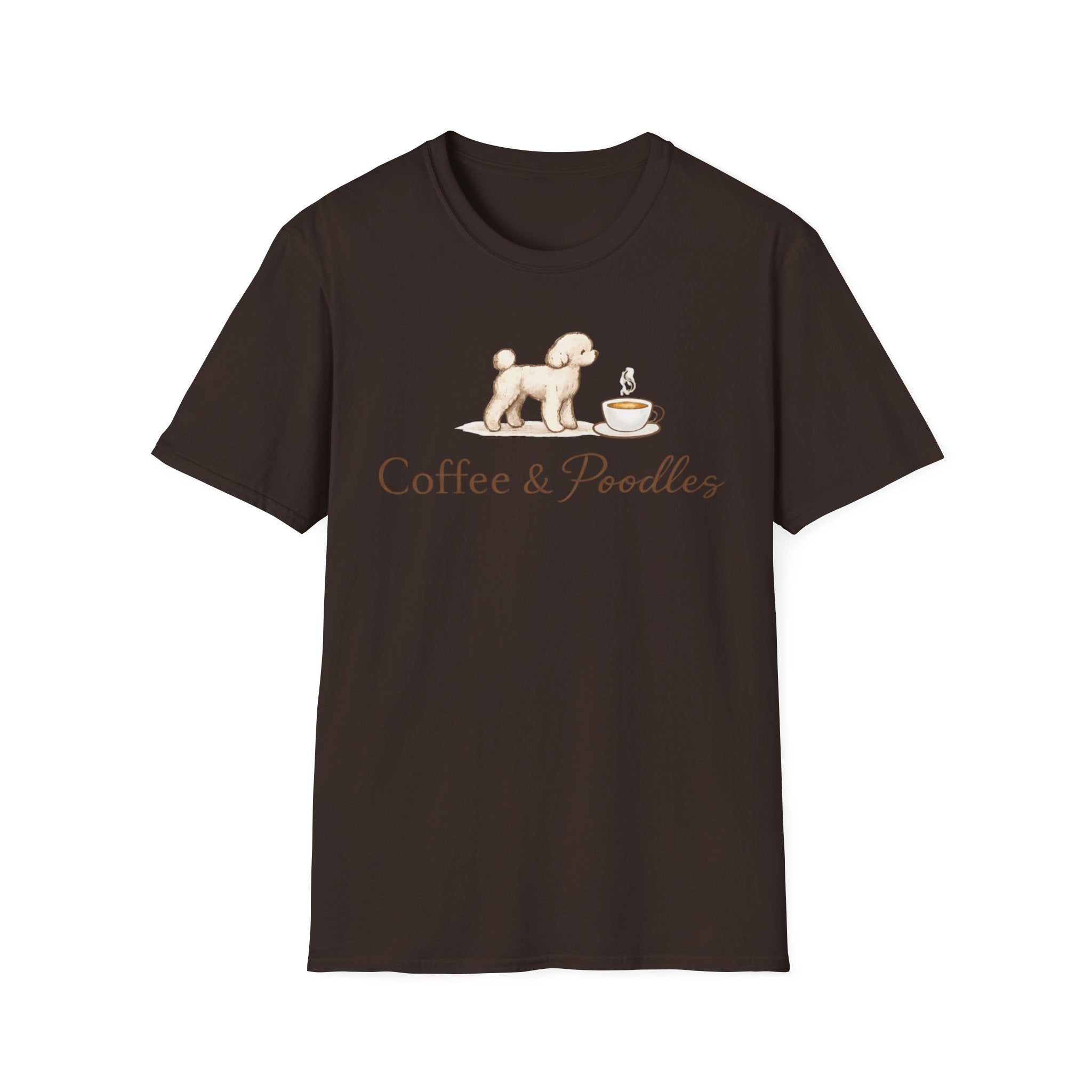 Coffee & Poodles Pup & Cup T-Shirt