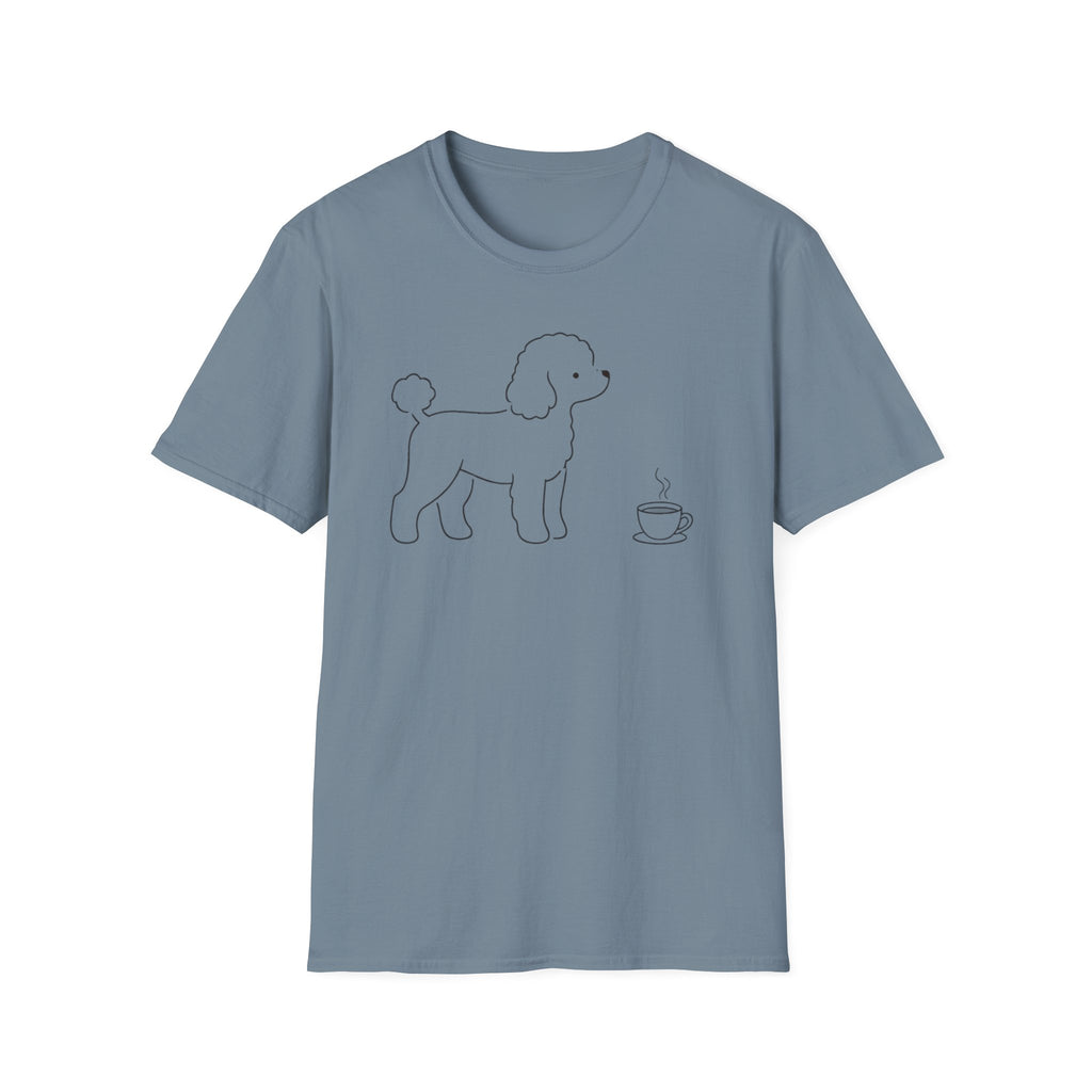 Poodle & Coffee Silhoutte T-Shirt
