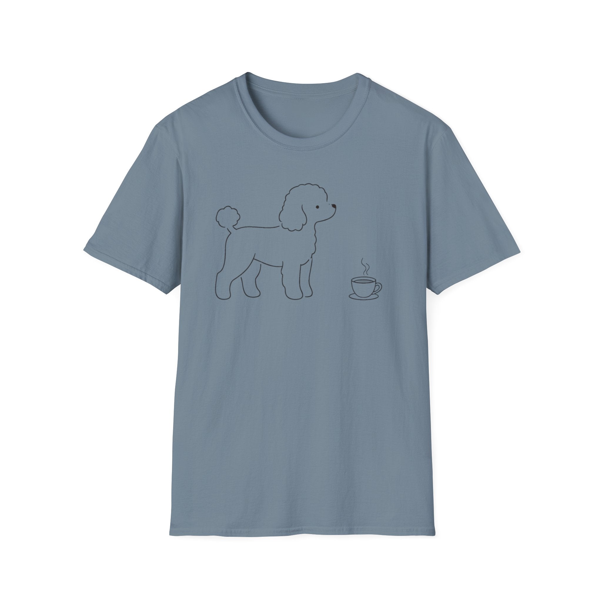Poodle & Coffee Silhoutte T-Shirt