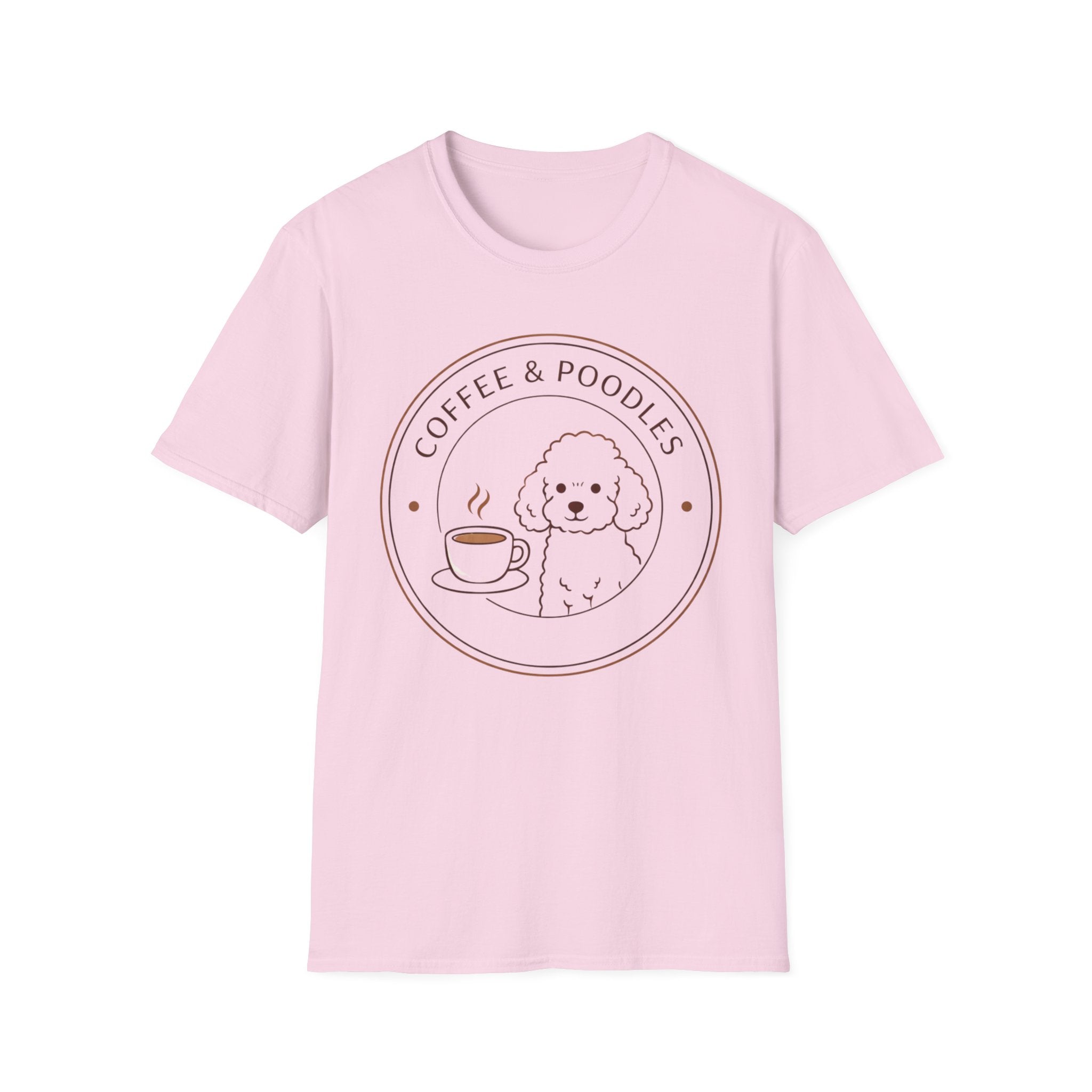 Coffee & Poodles Badge T-Shirt