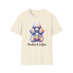 Watercolor Poodles & Coffee T-Shirt