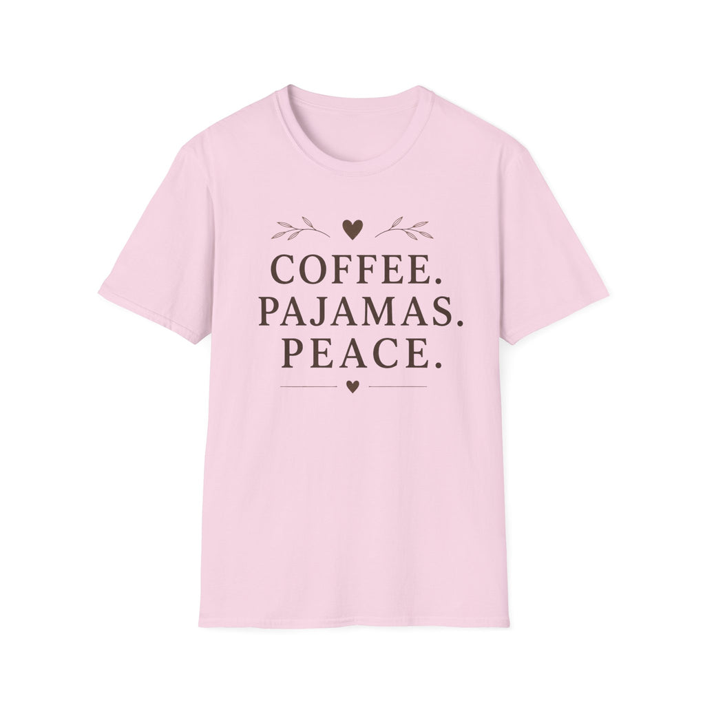 Coffee.Pajamas.Peace.Heart T-Shirt