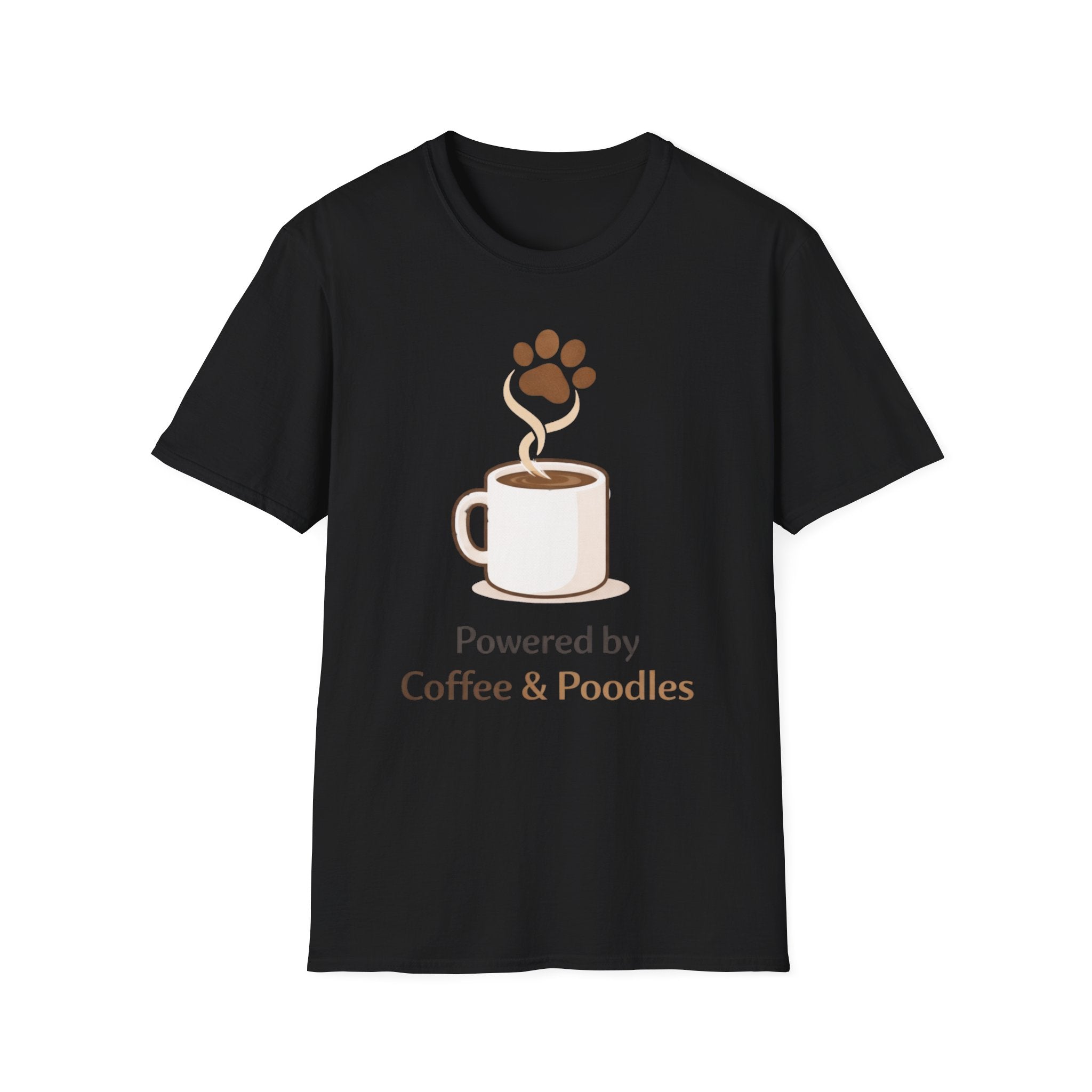 Powered By Coffee & Poodles T-Shirt