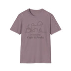 Powered By Coffee & Poodles Silhoutte T-Shirt