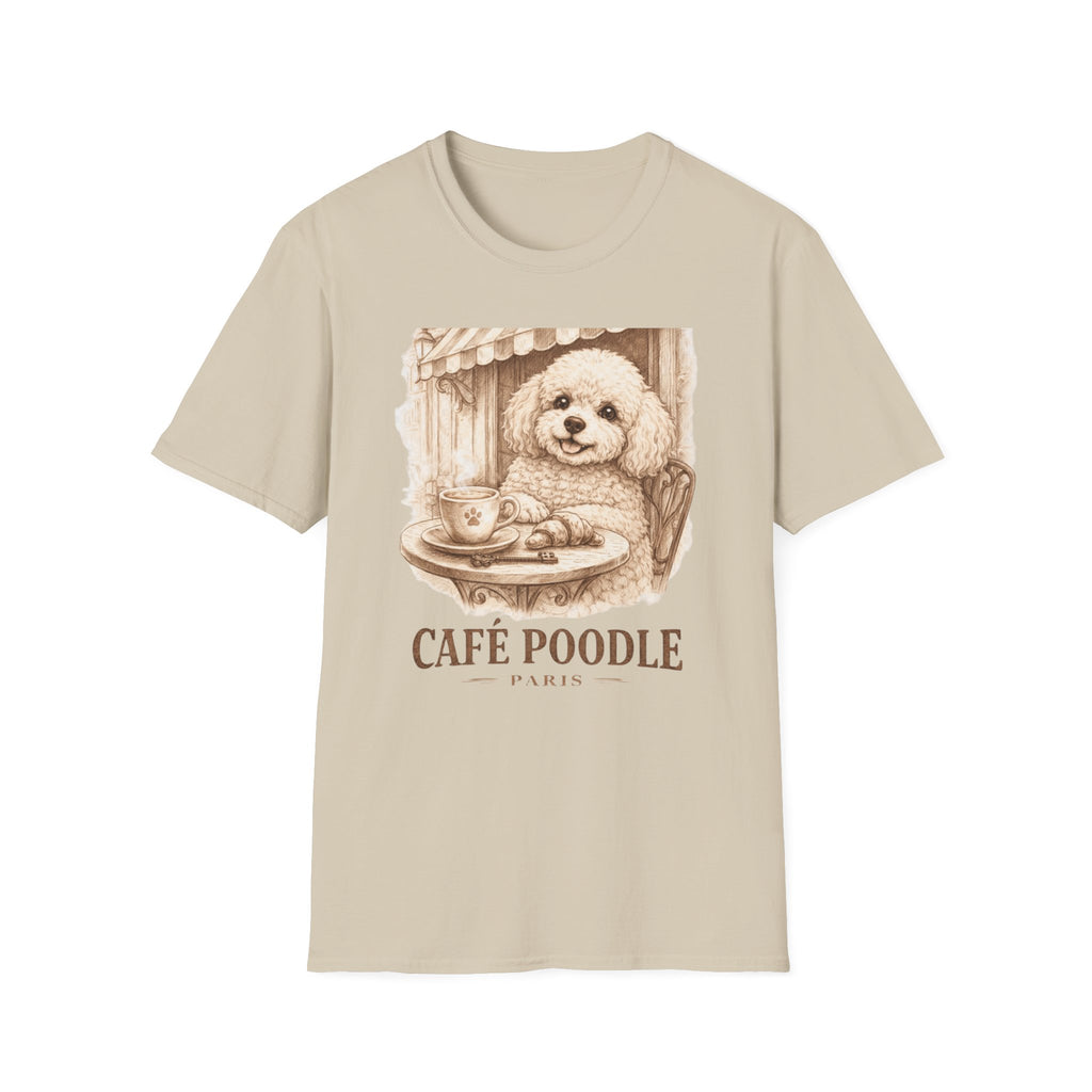 Cute Cafe Poodle Paris T-Shirt