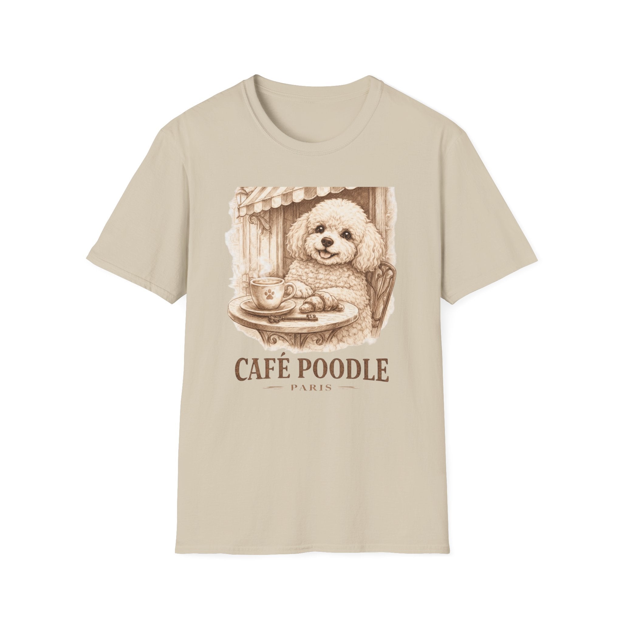 Cute Cafe Poodle Paris T-Shirt
