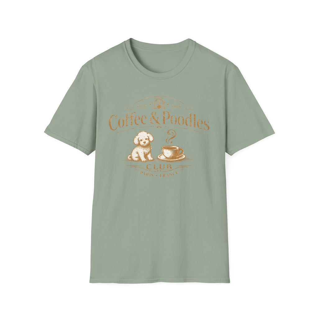 Vintage Coffee & Poodles Club 2026 T-Shirt