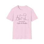 Powered By Coffee & Poodles Silhoutte T-Shirt