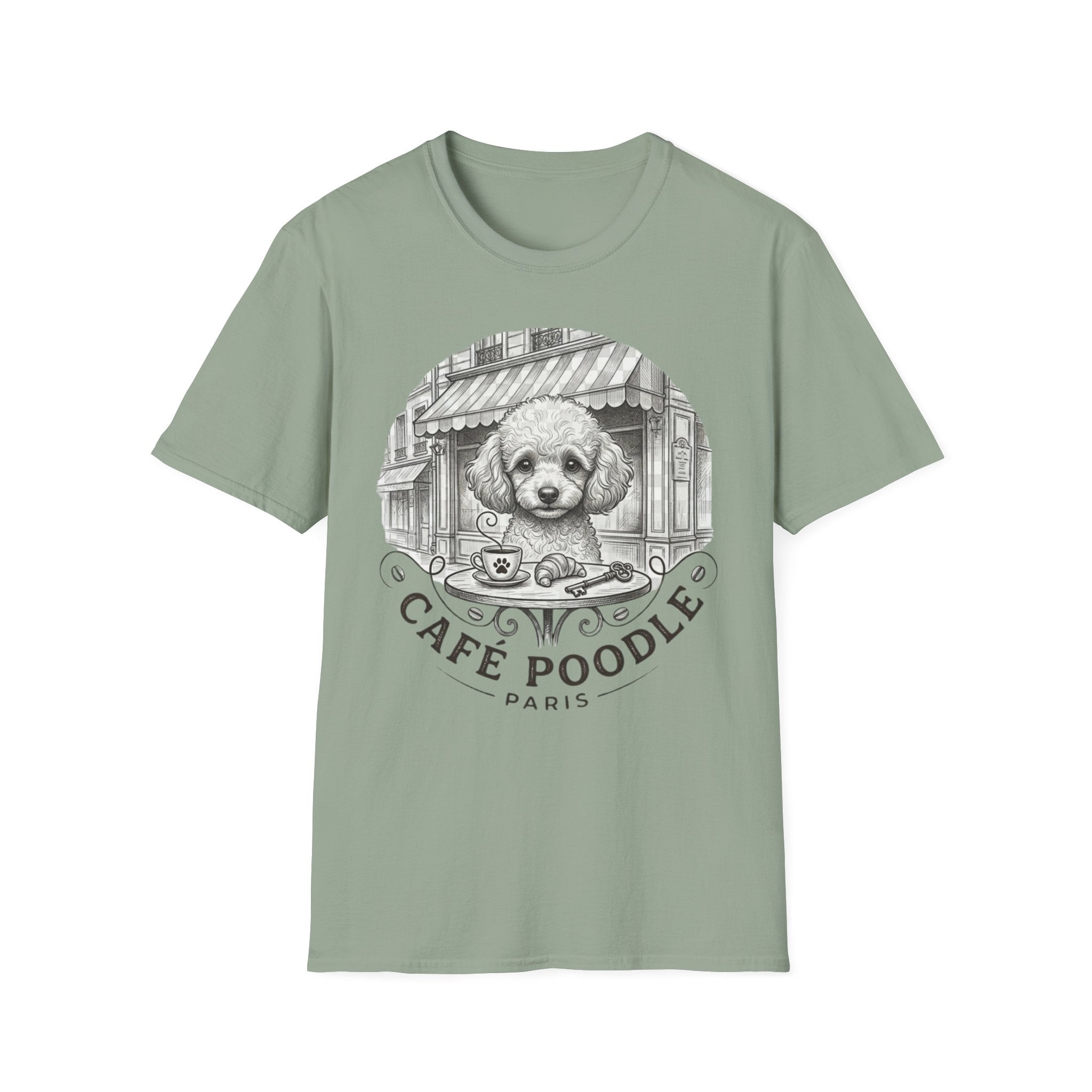 Cafe Poodle Paris Blk T-Shirt