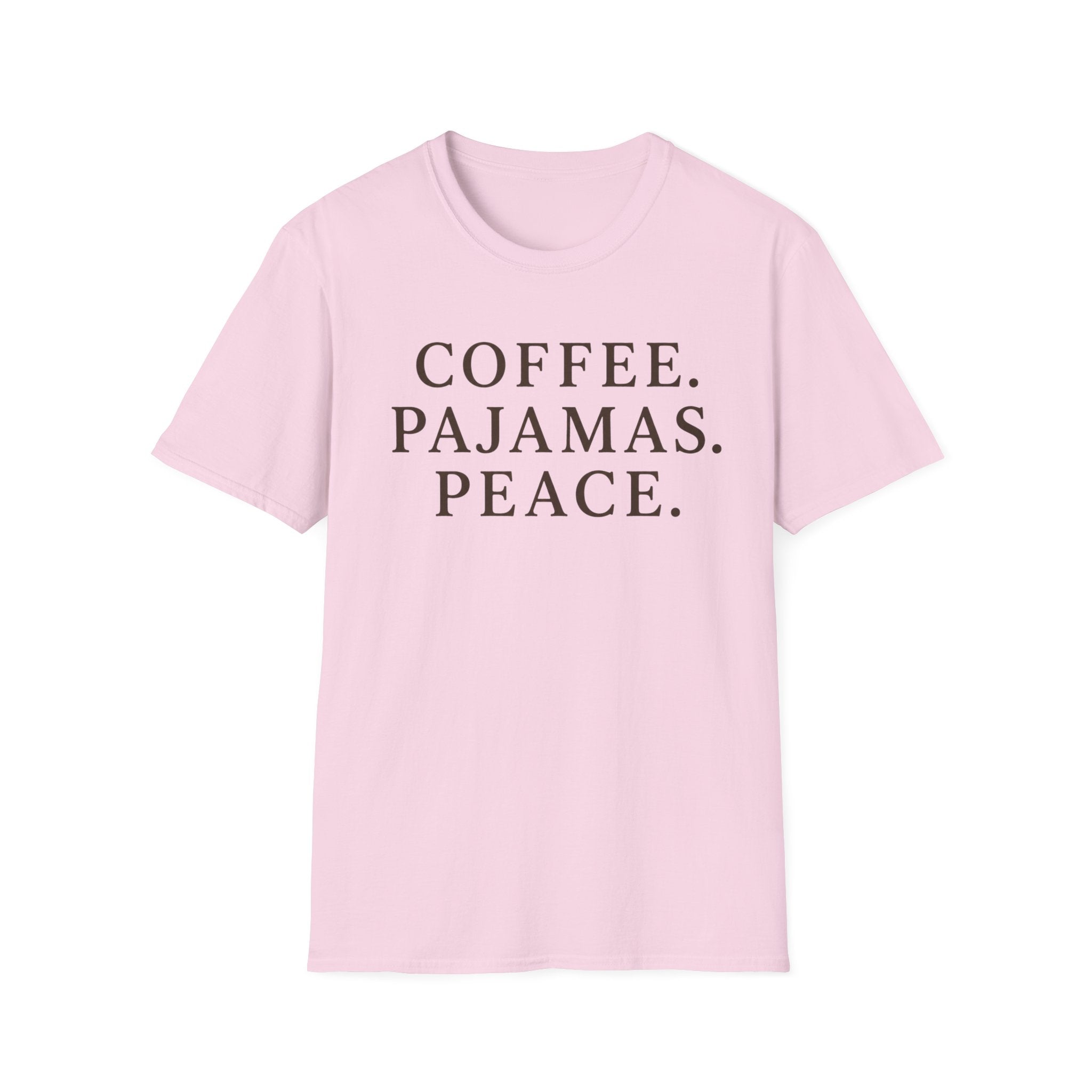 Coffee.Pajamas.Peace. T-Shirt