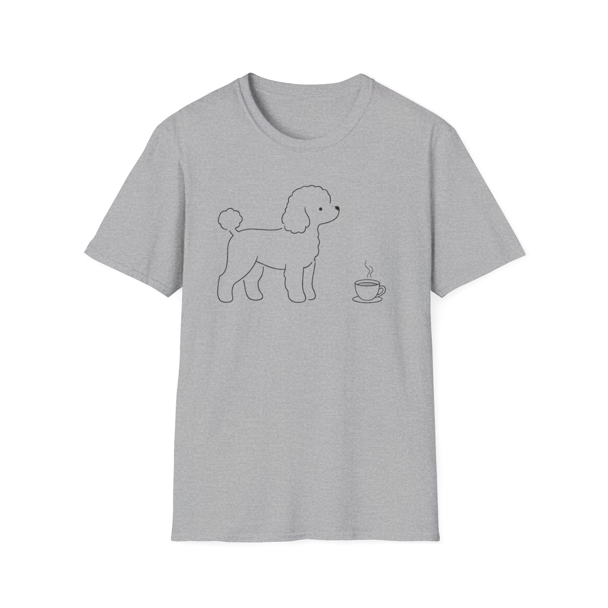 Poodle & Coffee Silhoutte T-Shirt