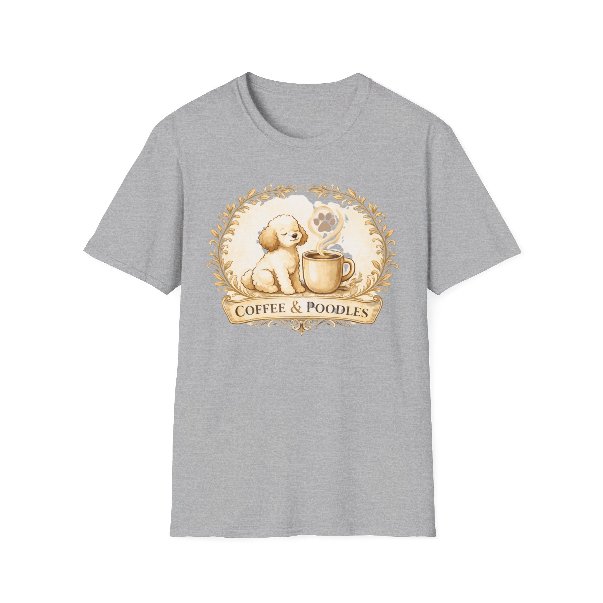 Coffee & Poodle Filigree T-Shirt