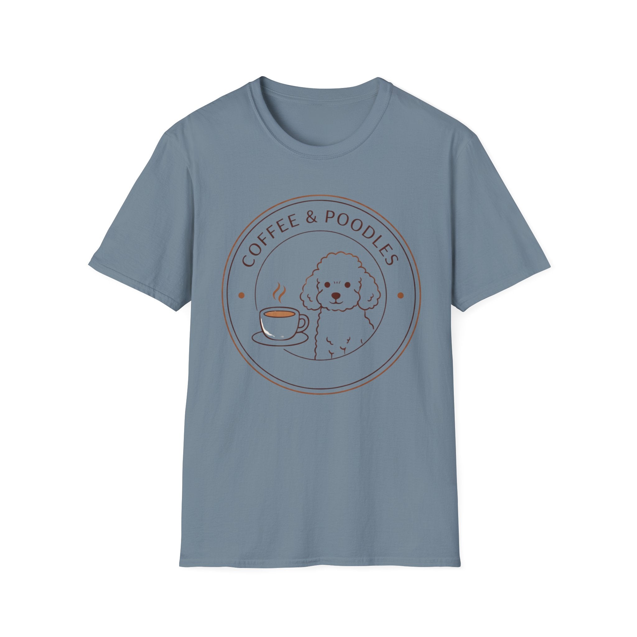 Coffee & Poodles Badge T-Shirt