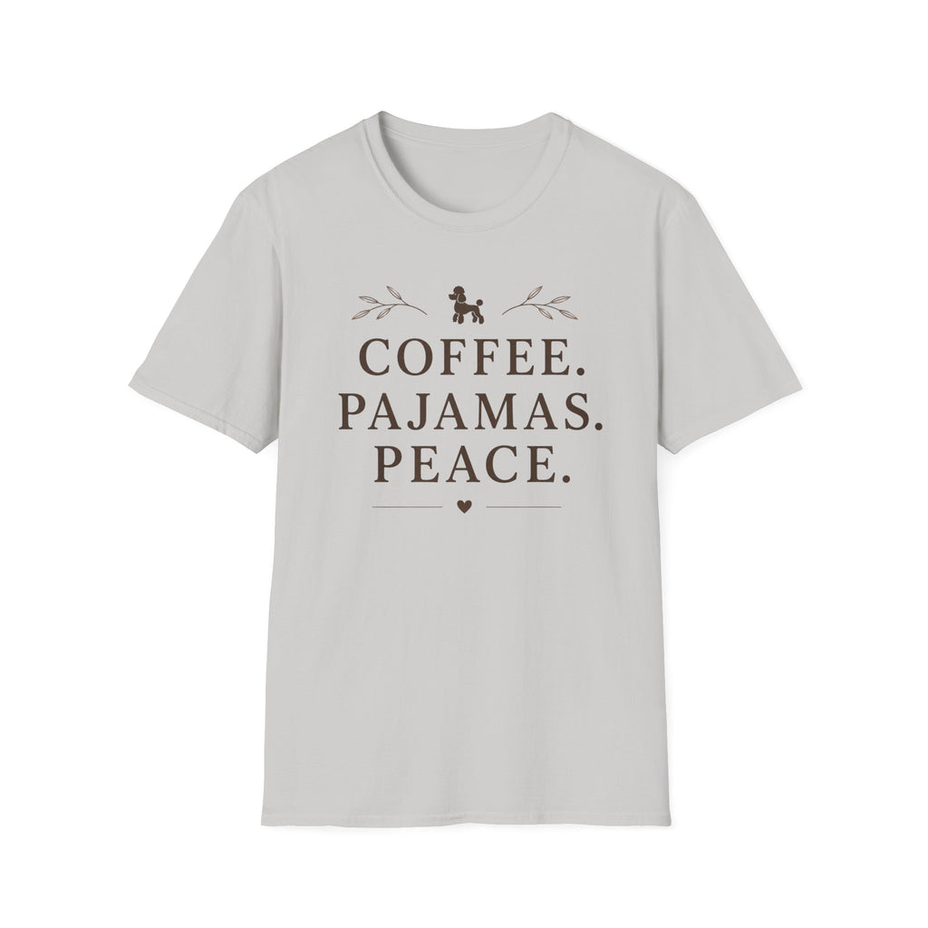Coffee.Pajamas.Peace.Poodle T-Shirt