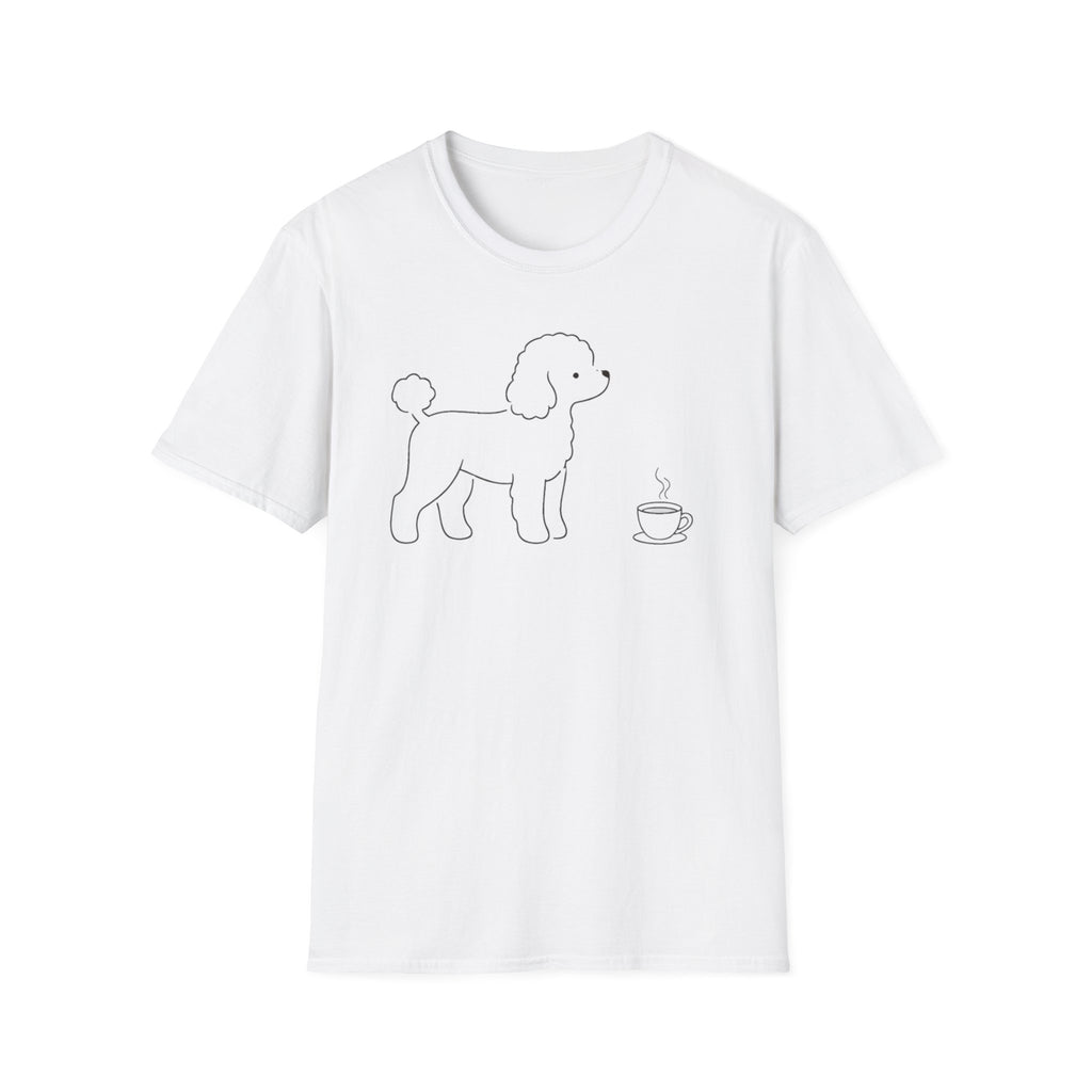 Poodle & Coffee Silhoutte T-Shirt