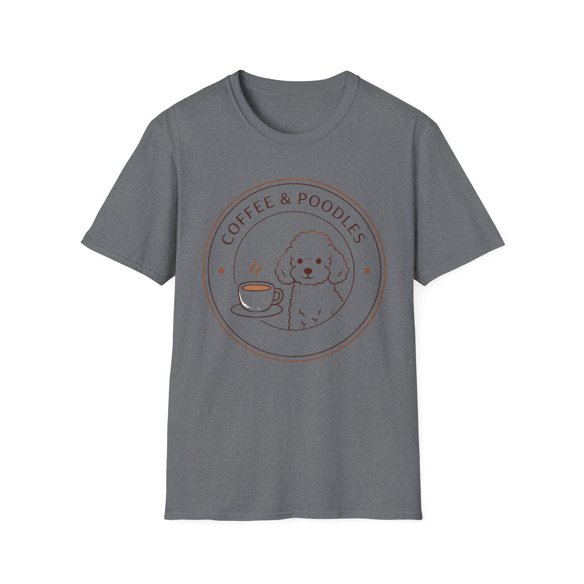 Coffee & Poodles Badge T-Shirt