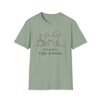 Powered By Coffee & Poodles Silhoutte T-Shirt