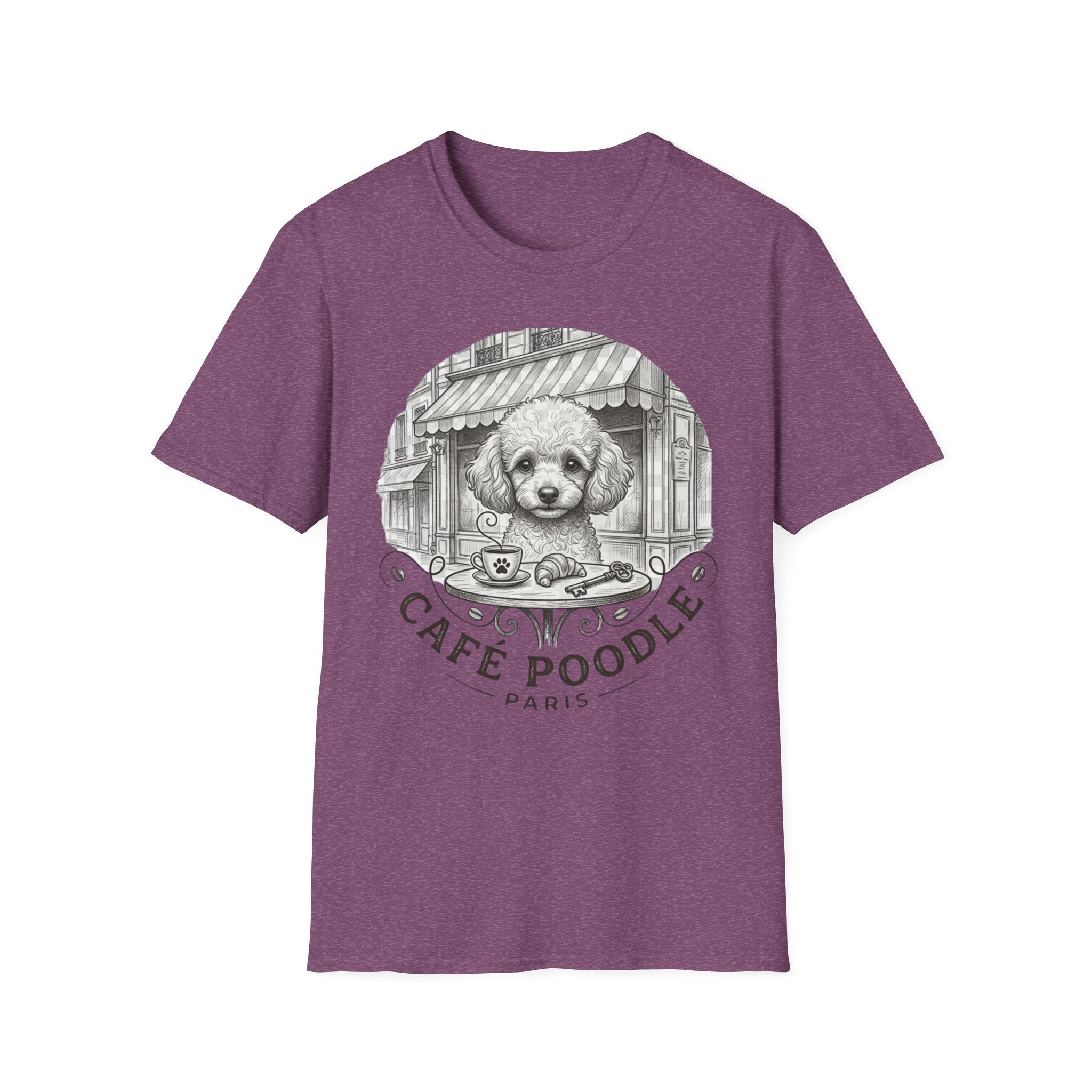 Cafe Poodle Paris Blk T-Shirt