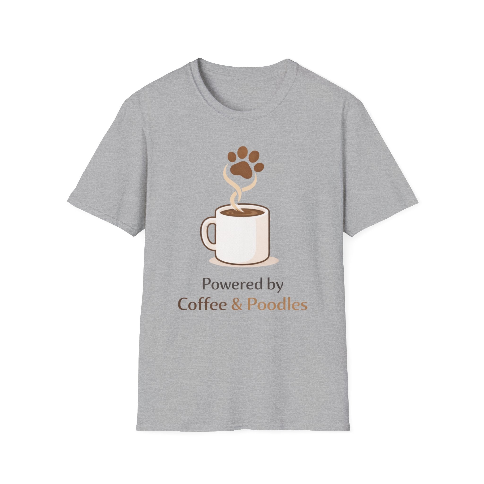 Powered By Coffee & Poodles T-Shirt