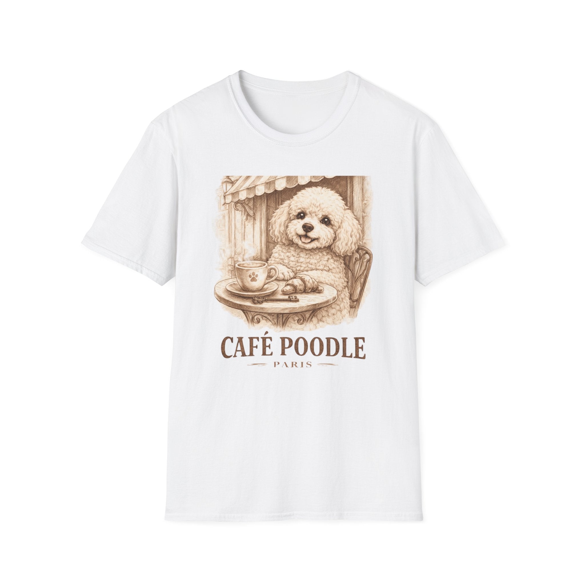 Cute Cafe Poodle Paris T-Shirt