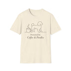 Powered By Coffee & Poodles Silhoutte T-Shirt