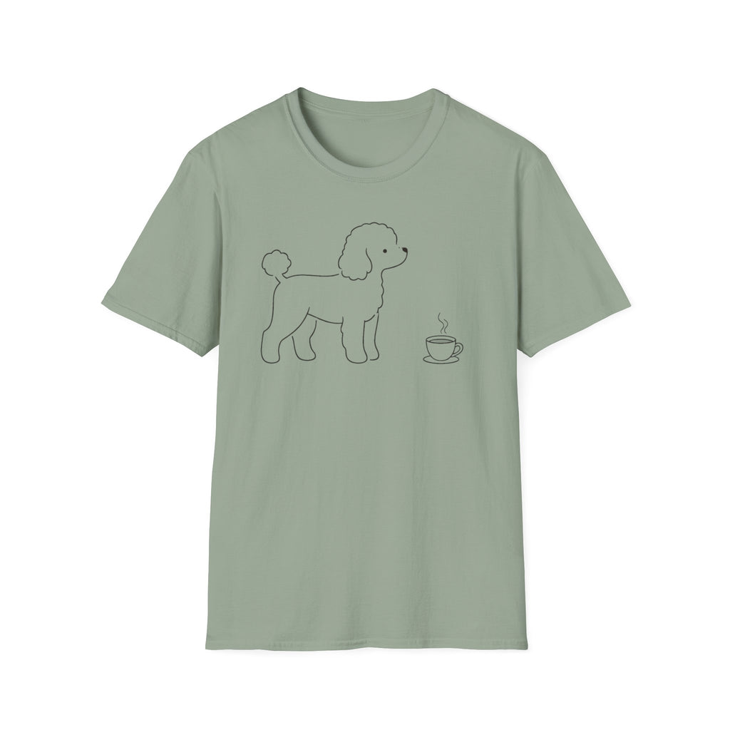 Poodle & Coffee Silhoutte T-Shirt