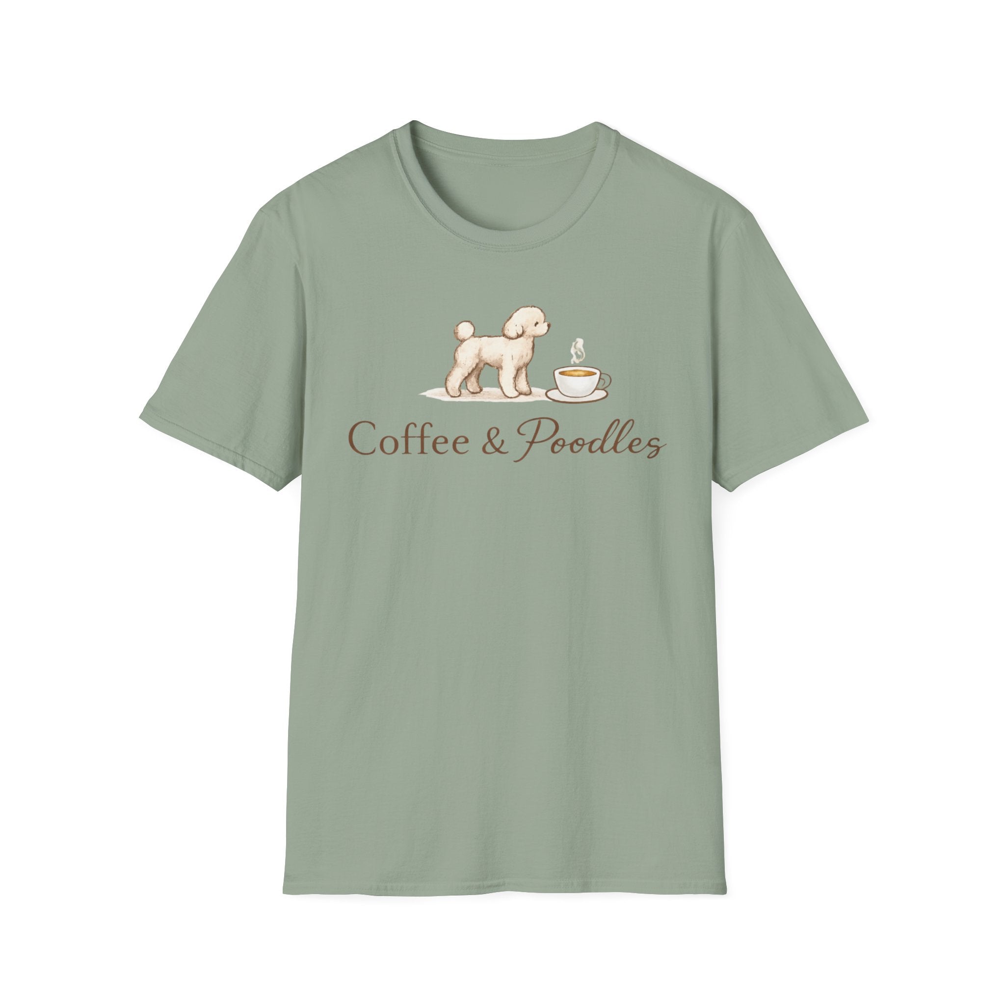 Coffee & Poodles Pup & Cup T-Shirt