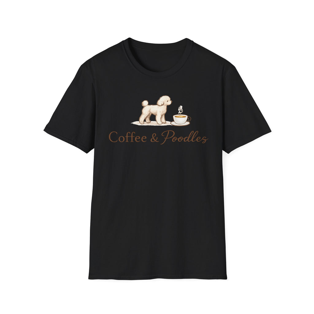 Coffee & Poodles Pup & Cup T-Shirt