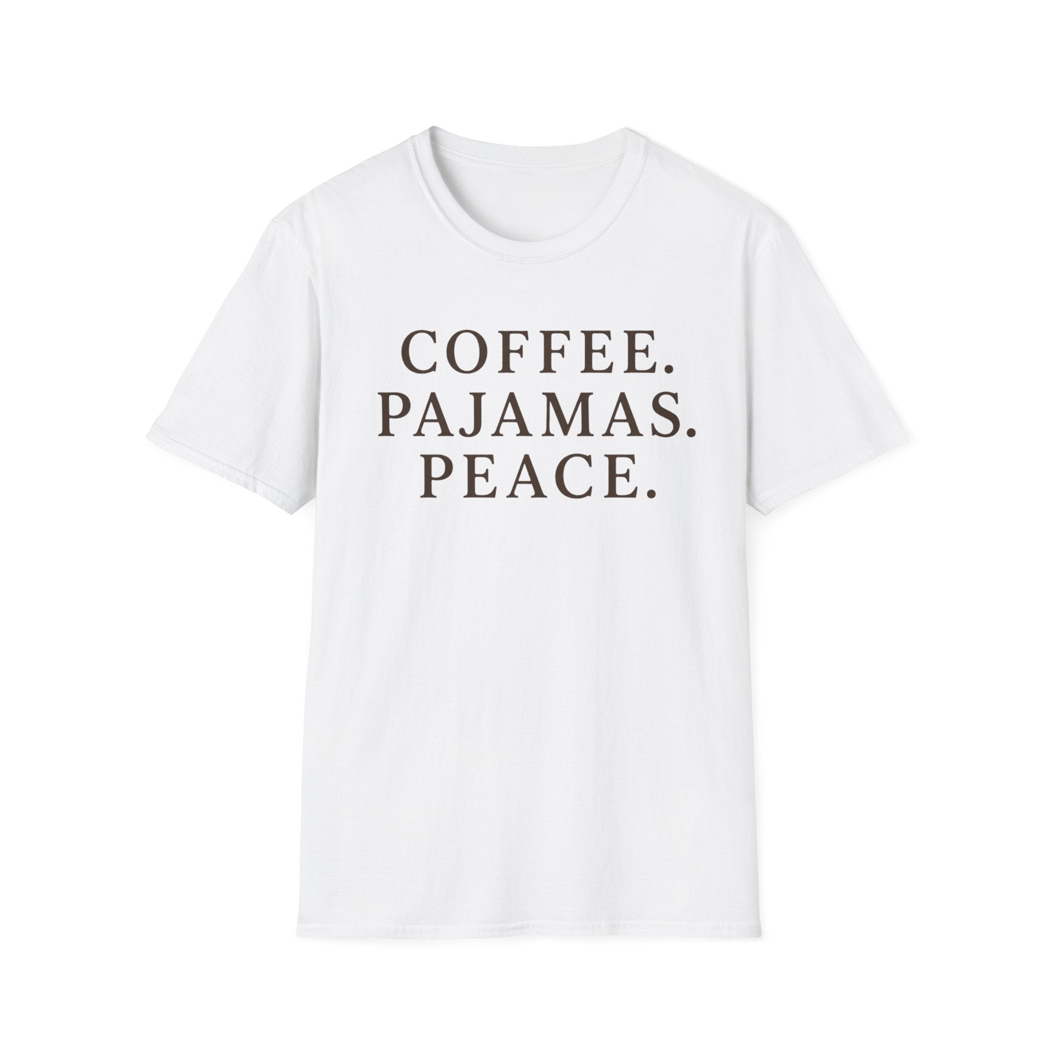 Coffee.Pajamas.Peace. T-Shirt