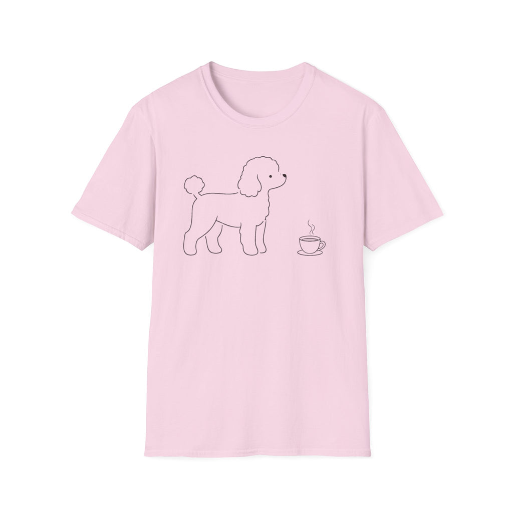 Poodle & Coffee Silhoutte T-Shirt