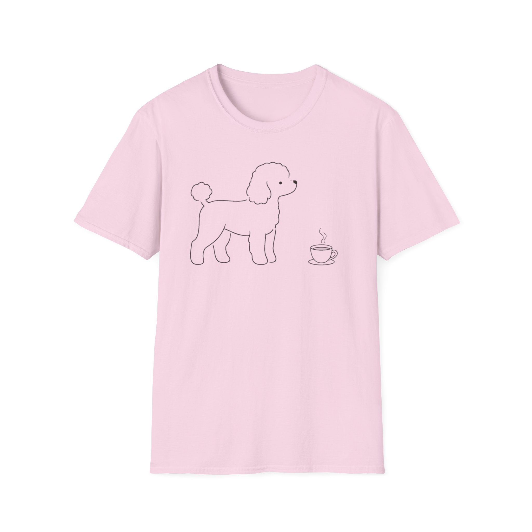 Poodle & Coffee Silhoutte T-Shirt