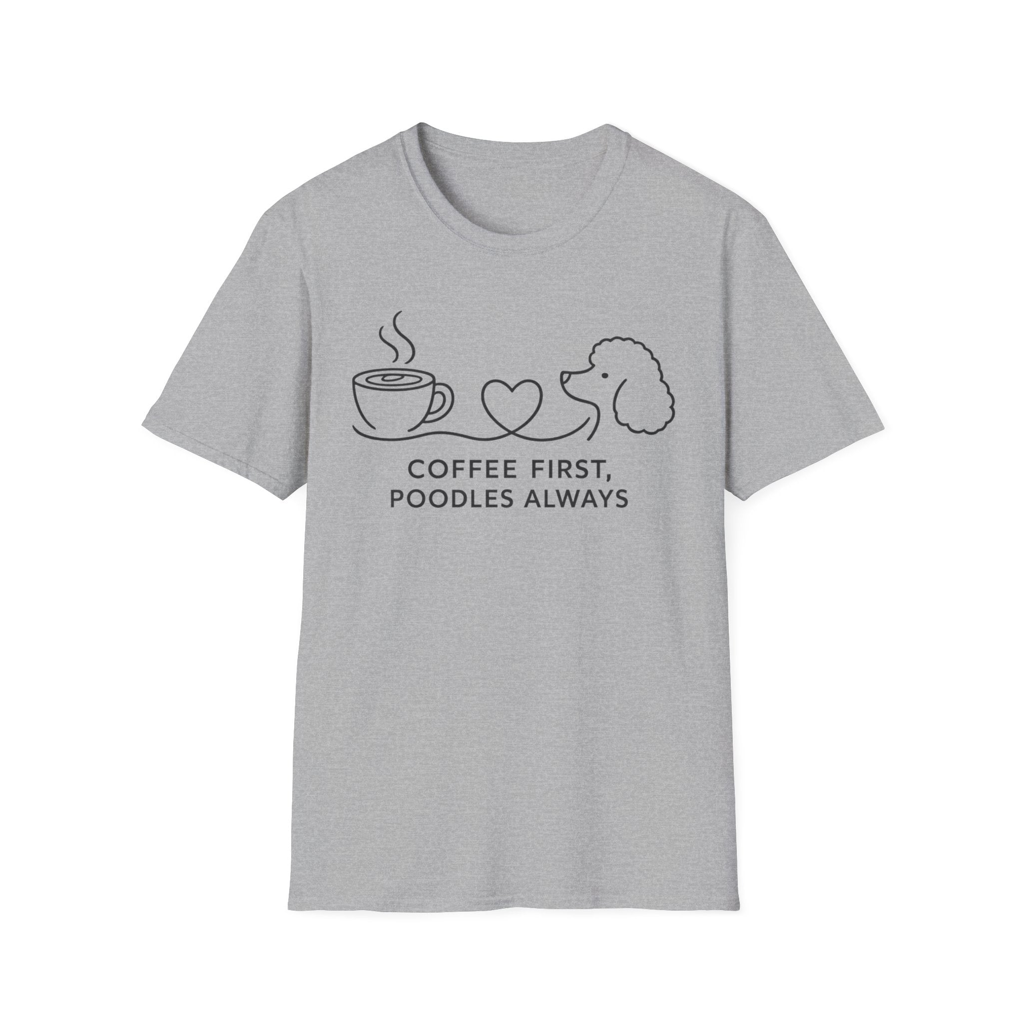 Coffee First, Poodles Always T-Shirt