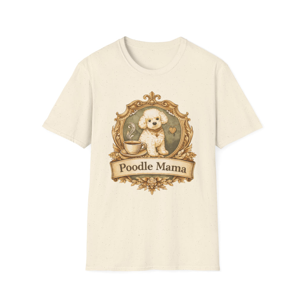 Poodle Mama Filigree Emblem T-Shirt